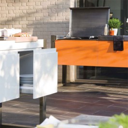 Cuisine d'Exterieur  avec Plancha- 1800 Outcook JardinChic