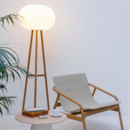 Lampadaire Babà Hêtre Clair Naturel Serralunga Jardinchic Lampadaire Babà Hêtre Clair Naturel Serralunga Jardinchic