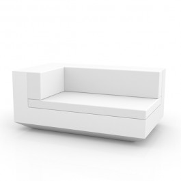 Canapé Modulable Vela - Module Droit Chaise Longue Blanc Vondom Jardinchic