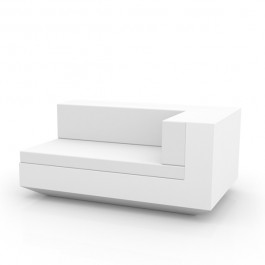 Canapé Modulable Vela - Module Gauche Chaise Longue Blanc Vondom Jardinchic