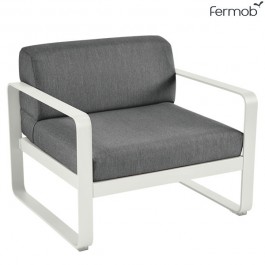 Fauteuil Bellevie Coussins Gris Flanelle Structure Carbone Fermob Jardinchic 