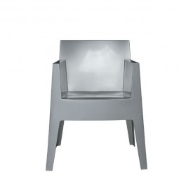 Impilabile Argento Metallizzato Grigio Giocattolo Sedia