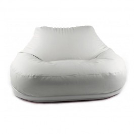 Fauteuil Hug Base Blanc / Tissu Sea Blanc Serralunga JardinChic