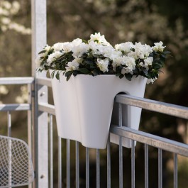 Jardinière de Balcon Steckling Duo Blanc Rephorm Jardinchic