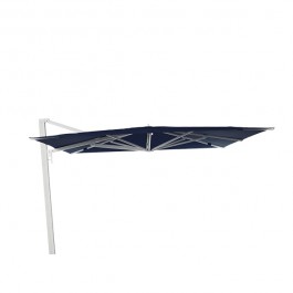 Parasol Borée Blanc Toile Teint Masse Bleu Nuit Vlaemynck Jardinchic