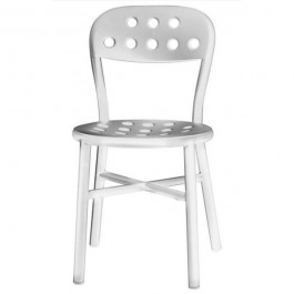 Lot de 2 Chaises empilables Pipe Chair Blanc Magis JardinChic