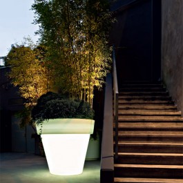 Pot Lumineux Vas One Light Neutre AEscalier Serralunge JardinChic