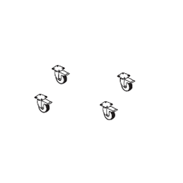 4 roulettes pour Base pour Parasol Infina Umbrosa Jardinchic