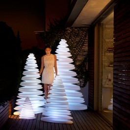 Sapins Chrismy Lumineux Blanc sur Câble Vondom Jardinchic