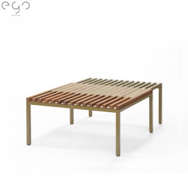 Table Basse Sutra Kaki Teck Semi Ouverte EGO Paris Jardinchic