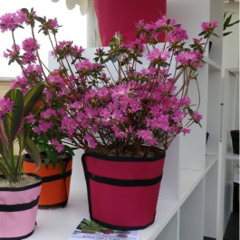 Tricot de Pot XL  rose orange Jardin Chic Vegetal fabric