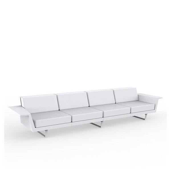 Canapé 4 Places Delta Blanc Vondom Jardinchic Canapé 4 Places Delta Blanc Vondom Jardinchic