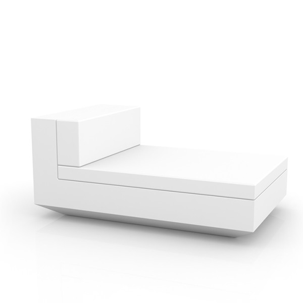 Canapé Modulable Vela - Module Central Chaise Longue Blanc Vondom Jardinchic Canapé Modulable Vela - Module Central Chaise Longue Blanc Vondom Jardinchic