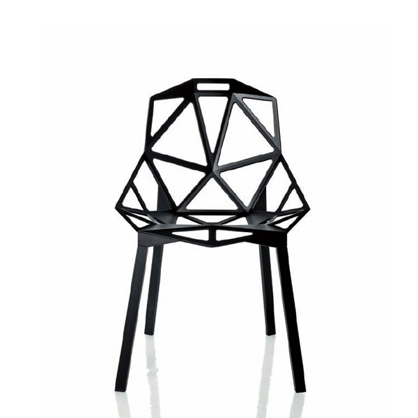 Lot de 2 Chaises One Empilables Assise Noir Verni / Pieds Noir Verni Magis JardinChic Lot de 2 Chaises One Empilables Assise Noir Verni / Pieds Noir Verni Magis JardinChic