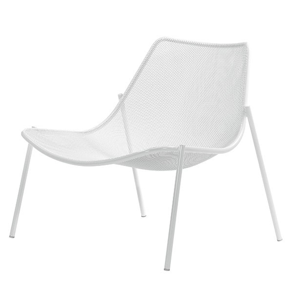 Chauffeuse Round Blanc Cassé Emu JardinChic Chauffeuse Round Blanc Cassé Emu JardinChic