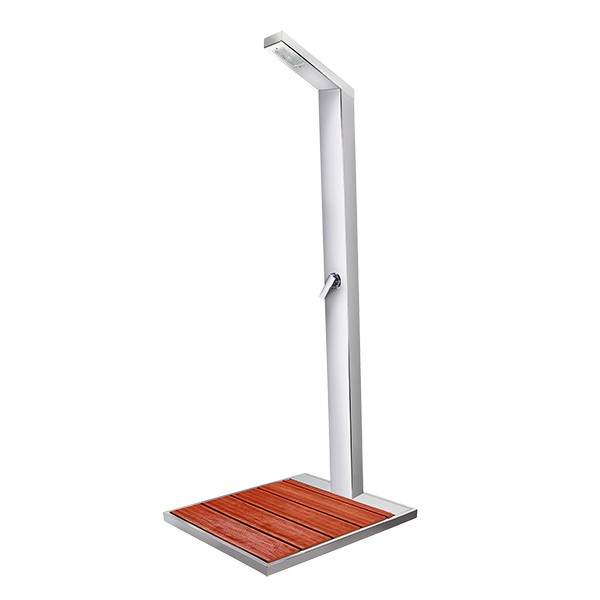 Douche d'Extérieur Solaire Solaris Tête de douche Encastrée Inox avec Base Ama Luxury Shower Jardinchic Douche d'Extérieur Solaire Solaris Tête de douche Encastrée Inox avec Base Ama Luxury Shower Jardinchic