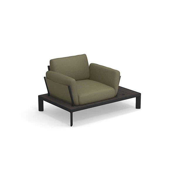 Fauteuil Tami Structure Noir Tissu Vert Emu Jardinchic Fauteuil Tami Structure Noir Tissu Vert Emu Jardinchic
