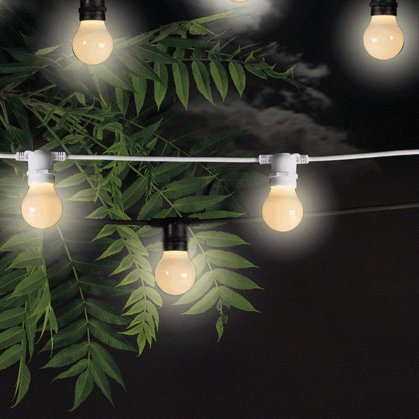 Guirlandes lumineuses Bella Vista Noire et Blanche Seletti JardinChic Guirlandes lumineuses Bella Vista Noire et Blanche Seletti JardinChic