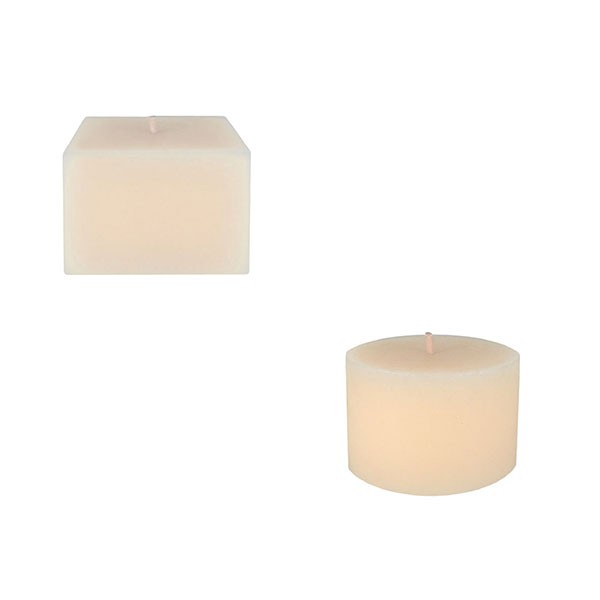 Lot de 2 Bougies d'Extérieur Cylindrique + Carrée Decoragloba Jardinchic Lot de 2 Bougies d'Extérieur Cylindrique + Carrée Decoragloba Jardinchic