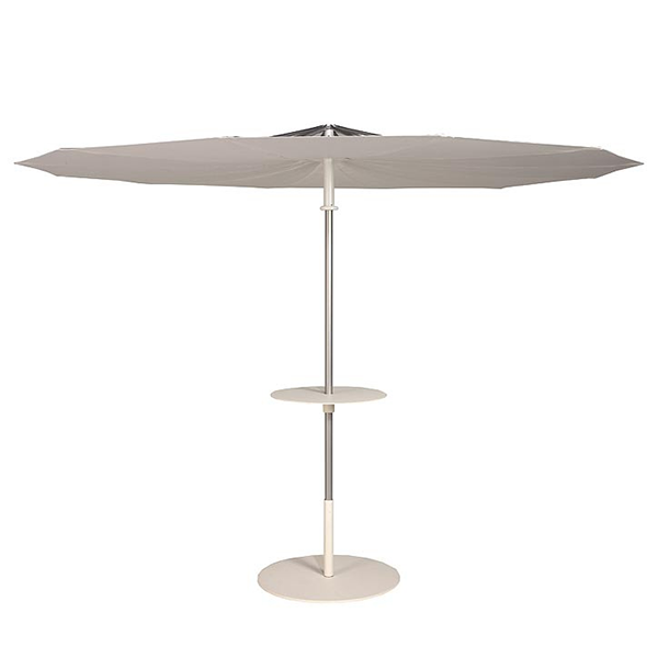 Parasol Solis Rond Blanc Socle non inclus Symo JardinChic Parasol Solis Rond Blanc Socle non inclus Symo JardinChic