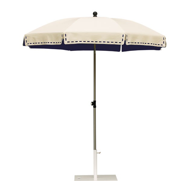 Parasol Couture Ecru Intérieur Bleu Nuit Sywawa JardinChic Parasol Couture Ecru Intérieur Bleu Nuit Sywawa JardinChic