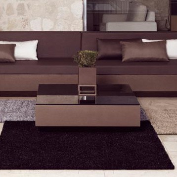 Plateau en Verre Bronze Fumé Opaque pour Table Basse Vela Vondom Jardinchic Plateau en Verre Bronze Fumé Opaque pour Table Basse Vela Vondom Jardinchic