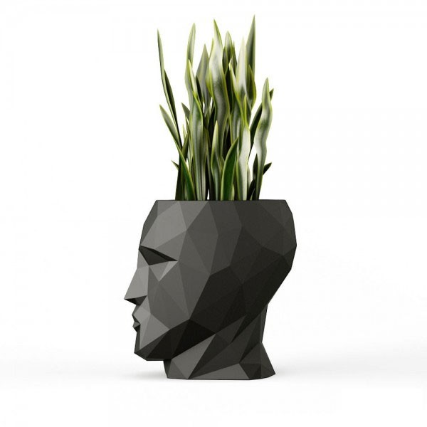 Pot Adan Noir Vondom Jardinchic Pot Adan Noir Vondom Jardinchic