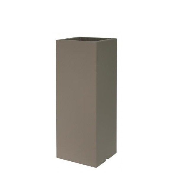 Pot Kube High Slim Taupe Euro3plast Jardinchic Pot Kube High Slim Taupe Euro3plast Jardinchic