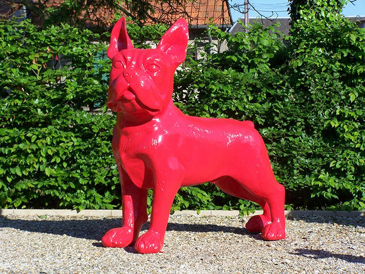 Statua Bulldog Francese XXL - JardinChic