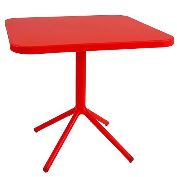 Table Carrée Grace H74cm Rouge Ecarlate Emu Jardinchic Table Carrée Grace H74cm Rouge Ecarlate Emu Jardinchic