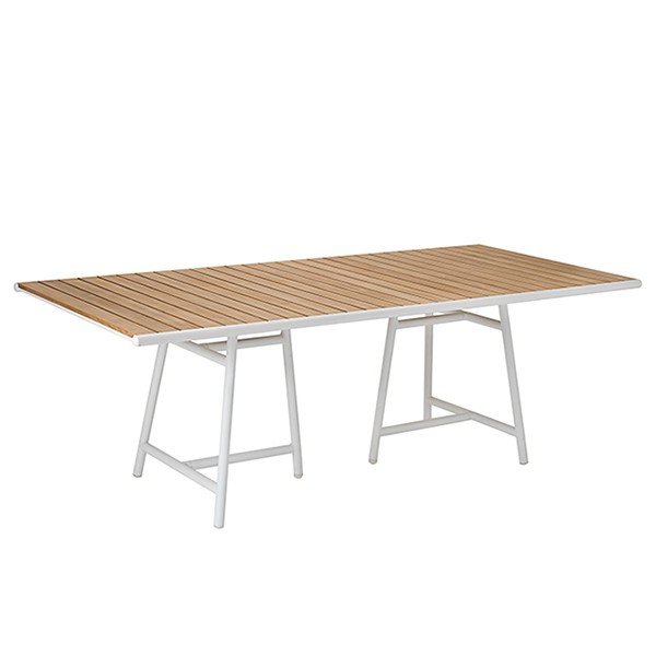 Table de Repas Pilotis 220x100cm Vlaemynck Jardinchic Table de Repas Pilotis 220x100cm Vlaemynck Jardinchic