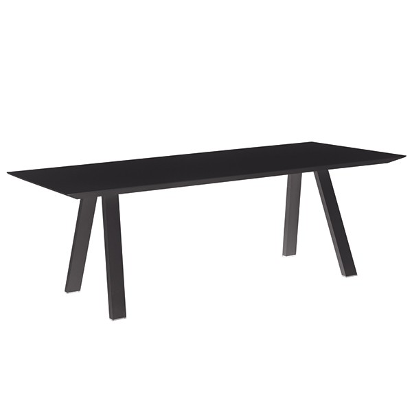 Table de Repas Vanity 220x110cm Anthracite Vlaemynck Jardinchic Table de Repas Vanity 220x110cm Anthracite Vlaemynck Jardinchic