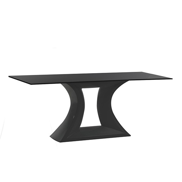 Table de Repas Rest 200cm Noir Vondom Jardinchic Table de Repas Rest 200cm Noir Vondom Jardinchic
