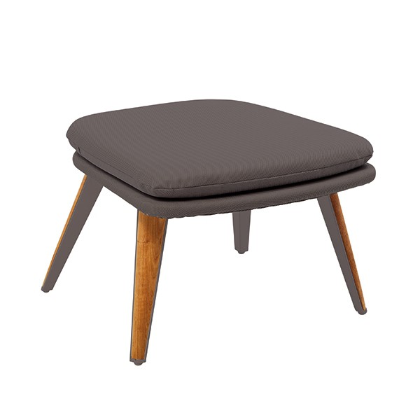 Tabouret Bas Vanity Anthracite / Brun Foncé Vlaemynck Jardinchic Tabouret Bas Vanity Anthracite / Brun Foncé Vlaemynck Jardinchic