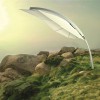 Parasol Rimbou Icarus XL Blanc Umbrosa Jardinchic