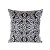 Ikat Di Coco Cuscino Quadrato Nero 