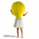 Pouf Baloon giallo SA Florence Jaffrain JardinChic