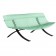 Banc Charivari Piétement Réglisse Vert Opaline Fermob Jardinchic