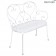 Banquette 1900 Blanc Coton Fermob Jardinchic