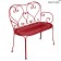 Banquette 1900 Coquelicot Fermob Jardinchic