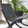 Double Fauteuils Barceloneta Assise Noire Cadre Noir Serralunga JardinChic