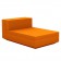 Canapé Modulable Vela - Module Central Chaise Longue Orange  Vondom Jardinchic