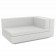 Canapé Modulable Vela - Module Gauche Chaise Longue Blanc Vondom Jardinchic