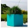 Pot  Carré kube Vert Emeraude Euro3plast Jardinchic