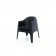 Chaise Avec Accoudoirs Solid Noire Vondom Jardinchic