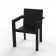 Chaise Avec Accoudoirs Frame Noir Vondom Jardinchic