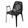 Lot de 2 Chaises Pattern avec accoudoirs Noir Emu JardinChic