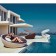 Daybed Structure Blanc avec Coussin Nautic Prune sur demande Vondom Jardinchic