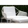 Fauteuil Club Sandur Structure Blanc Cordage Blanc et Repose Pieds Sandur Coussins vendus en accessoires Oasiq Jardinchic