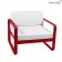 Fauteuil Bellevie Coussins Blanc Grisé Coquelicot Fermob Jardinchic